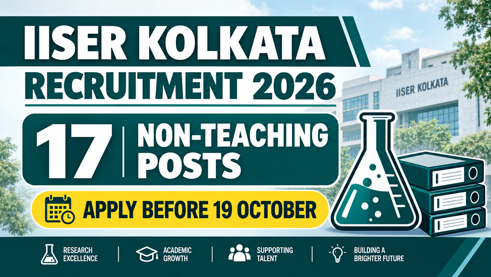 IISER Kolkata Recruitment 2026 - Apply for 17 Non-Teaching Posts