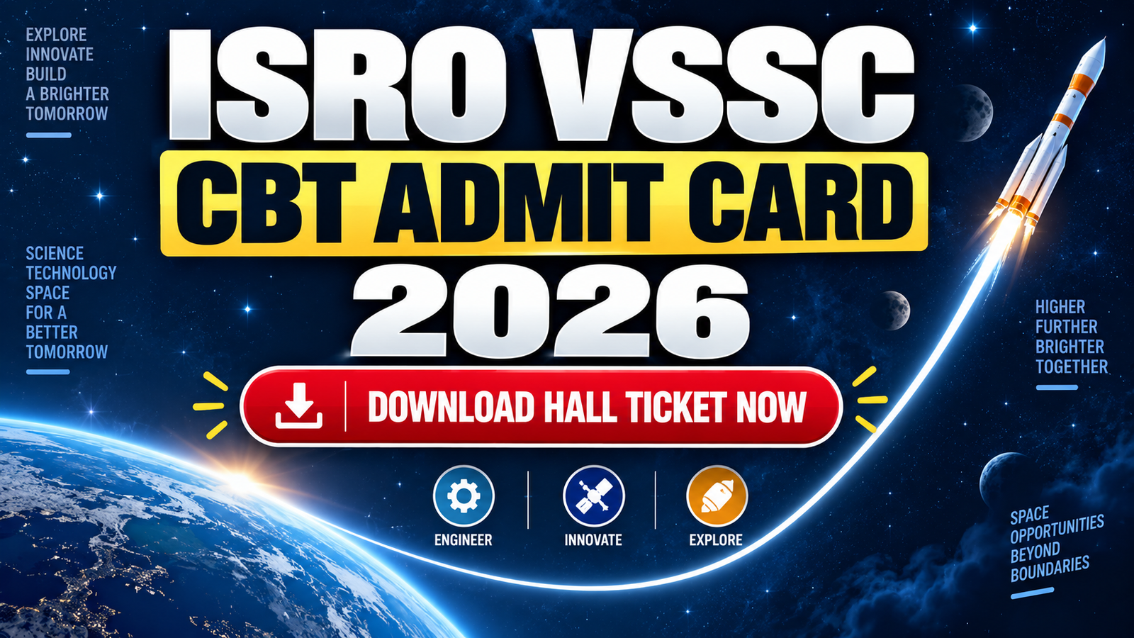 ISRO VSSC CBT Admit Card 2026 - Download Hall Ticket