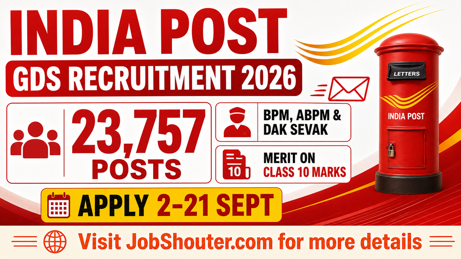 India Post GDS Recruitment 2026 - Apply