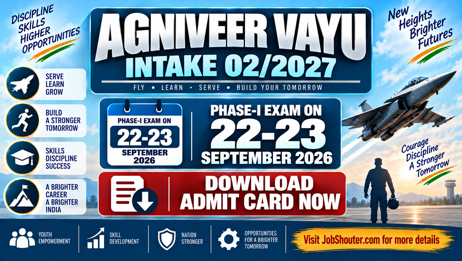 Indian Air Force Agniveer Vayu Intake 022027 Admit Card 2026 - Download Hall Ticket
