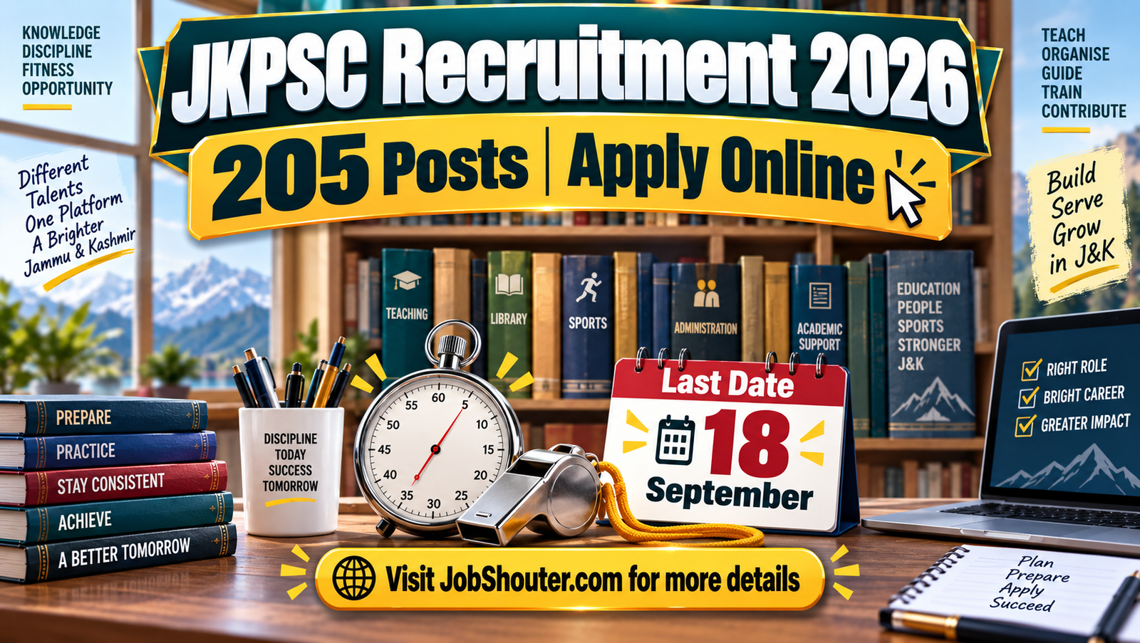 JKPSC Recruitment 2026 - 205 Assistant Professor & Librarian Posts