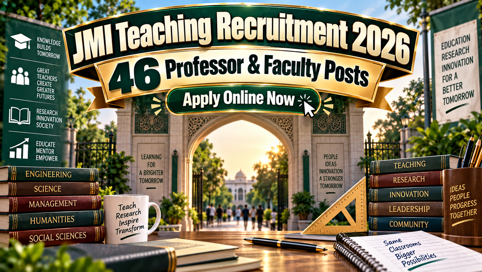 JMI Teaching Recruitment 2026 - Apply Online for 46 Professor Posts