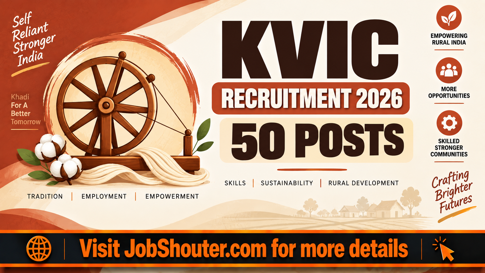 KVIC Recruitment 2026 - Apply Online for 50 Posts