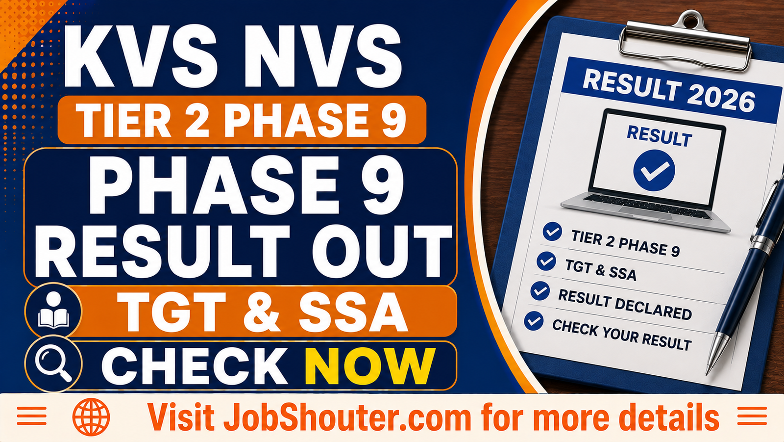 KVS NVS Tier 2 Phase 9 Result 2026 Out -TGT
