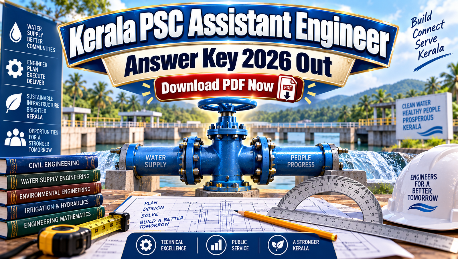 Kerala PSC Assistant Engineer Answer Key 2026 - Download PDF