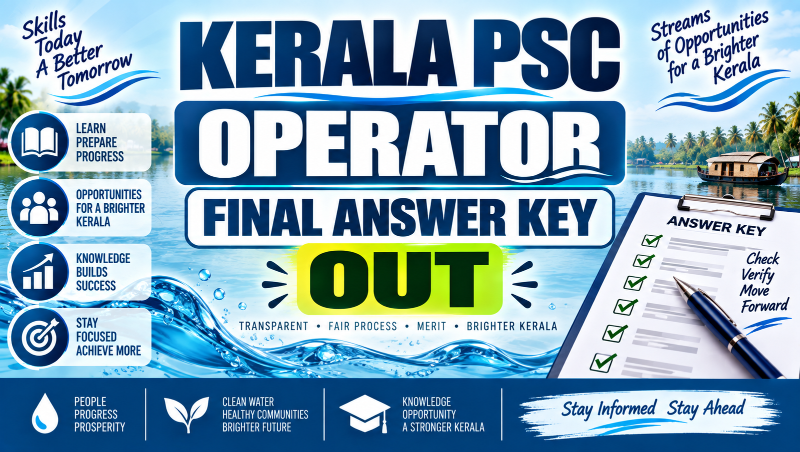 Kerala PSC Operator Final Answer Key 2026 Out - Download PDF