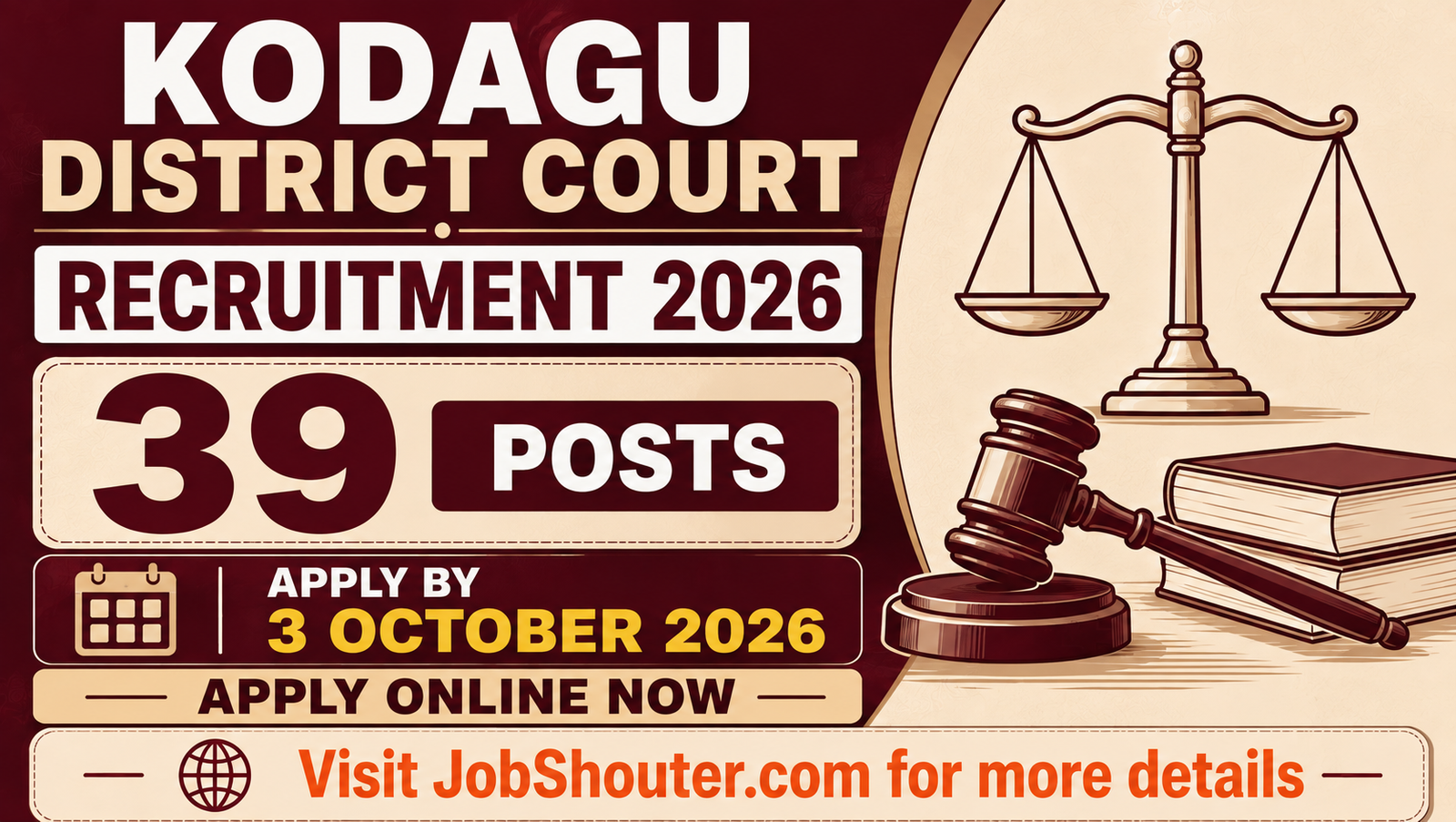 Kodagu District Court Recruitment 2026 - Apply Online