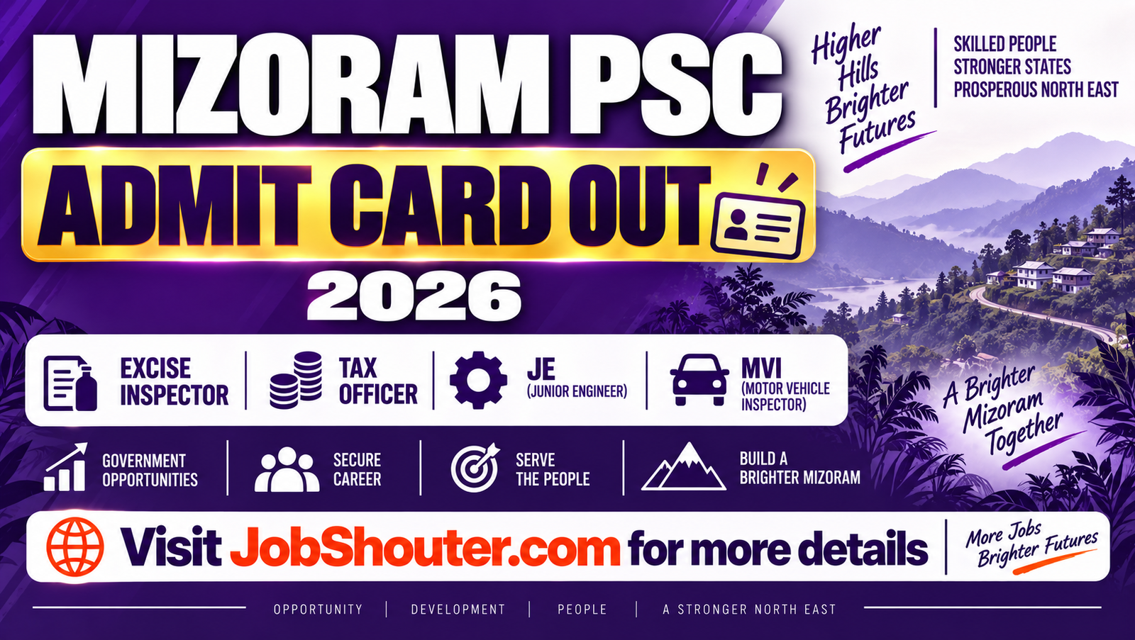 Mizoram PSC Admit Card 2026 Out - Download Hall Ticket