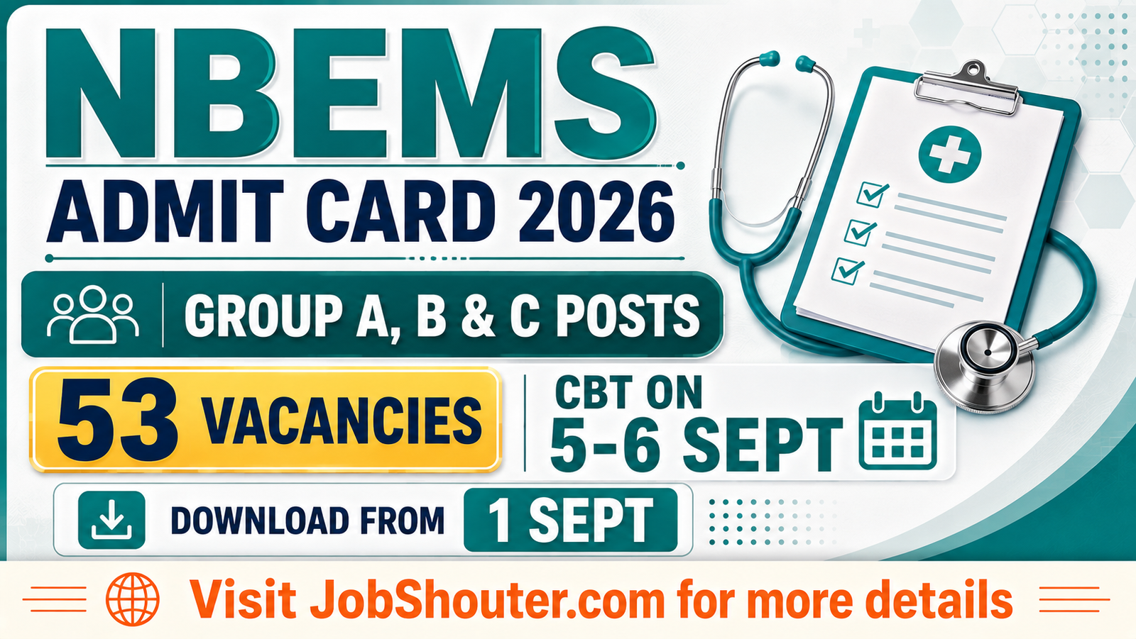 NBEMS Admit Card 2026 - Download