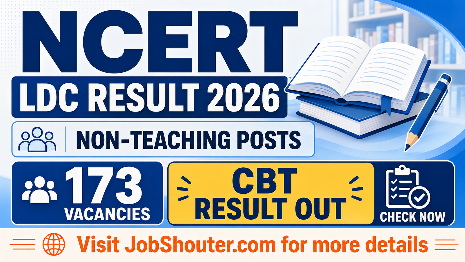 NCERT LDC Result 2026 - Check Non-Teaching Post Result