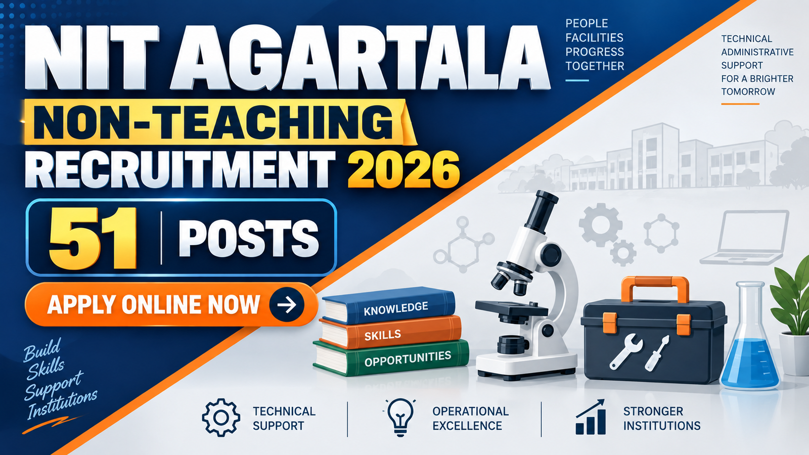 NIT Agartala Non-Teaching Recruitment 2026 - Apply for 51 Posts