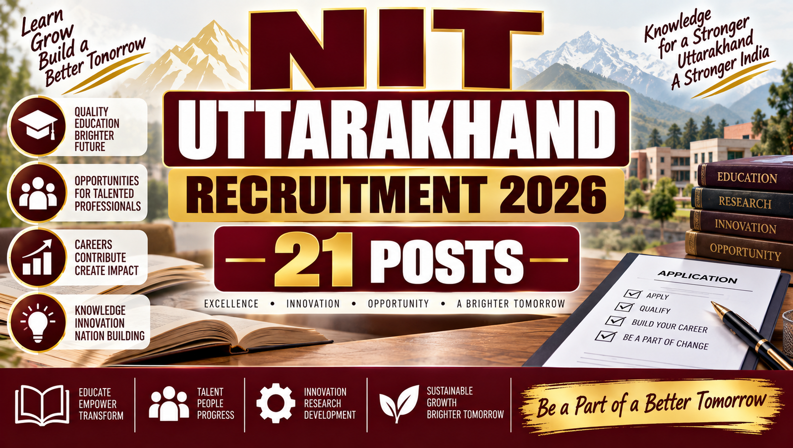 NIT Uttarakhand Non Teaching Recruitment 2026 - Apply Online for 21 Posts