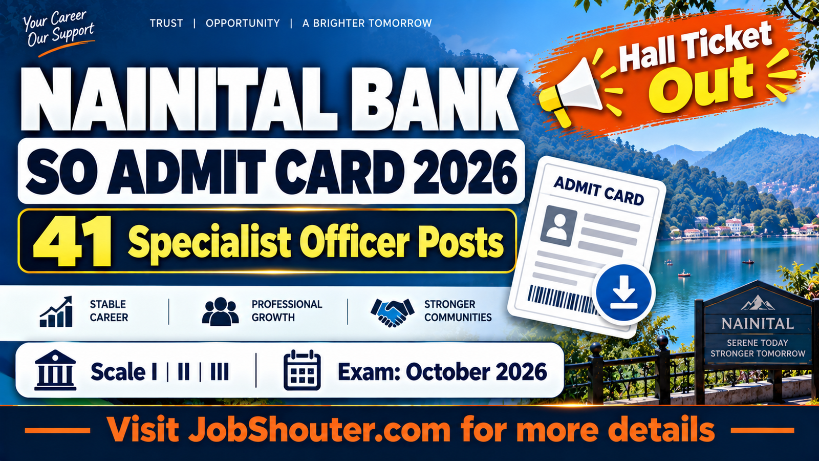 Nainital Bank SO Admit Card 2026 Out - Download Hall Ticket
