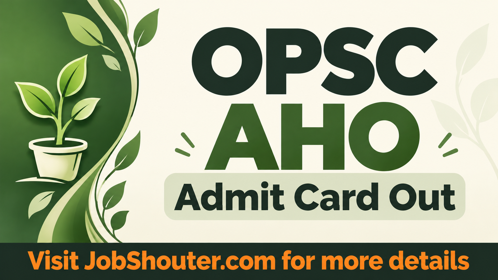 OPSC AHO Admit Card 2026 - Download Hall Ticket Now