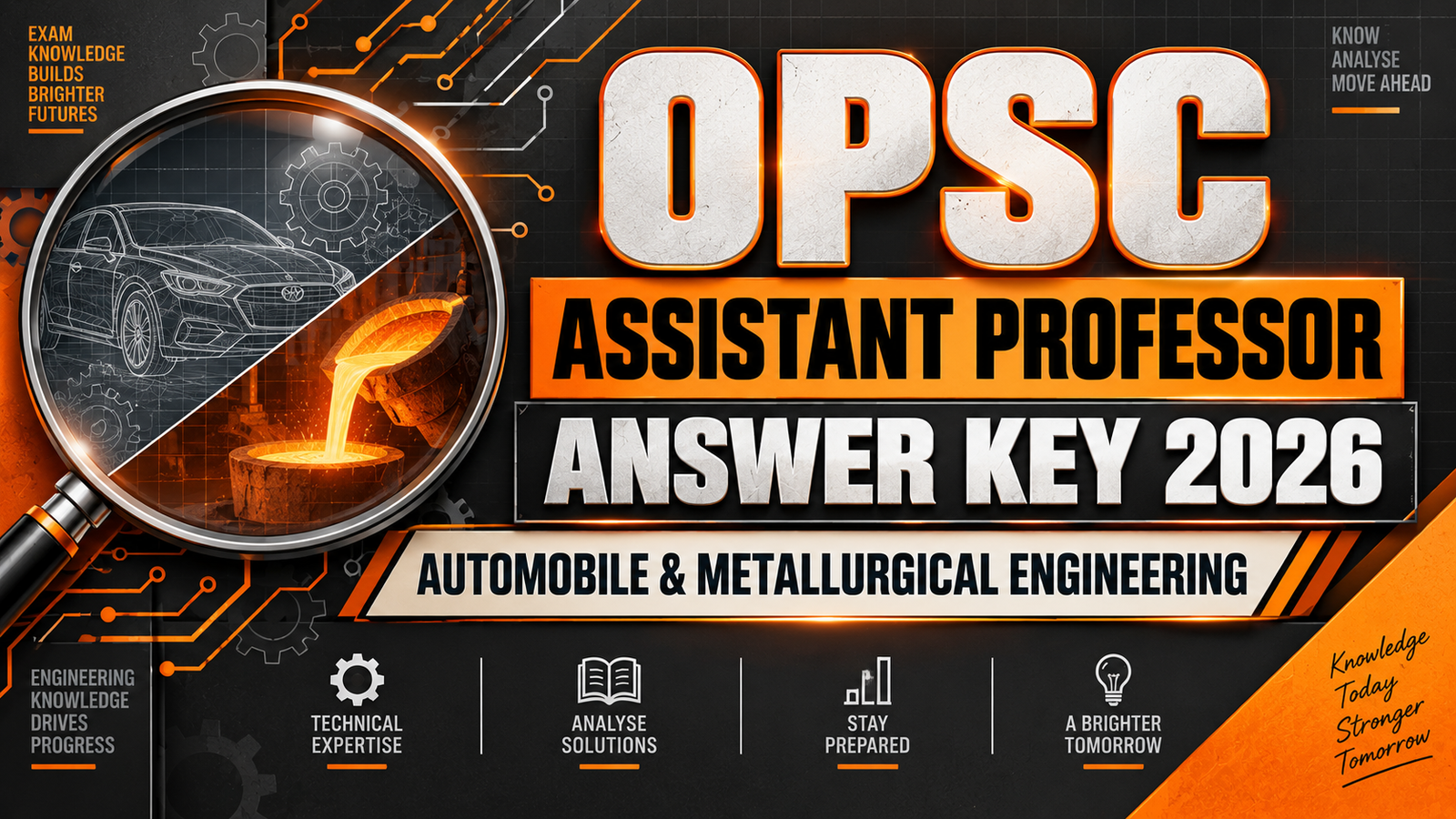 OPSC Assistant Professor Answer Key 2026 - Automobile & Metallurgical