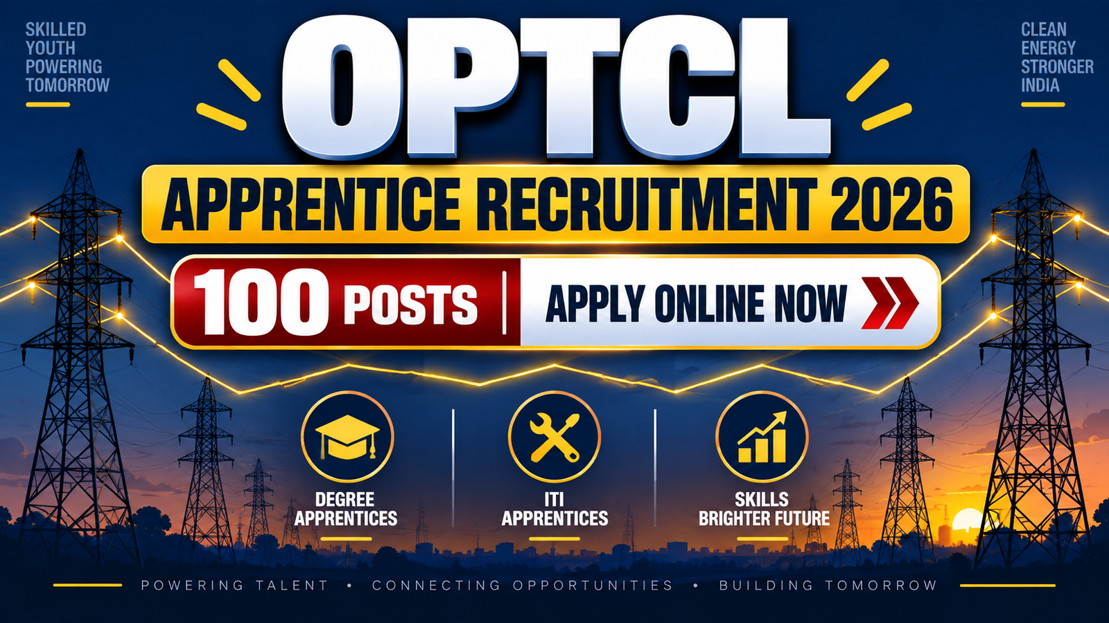 OPTCL Apprentice Recruitment 2026 - Apply for 100 Posts