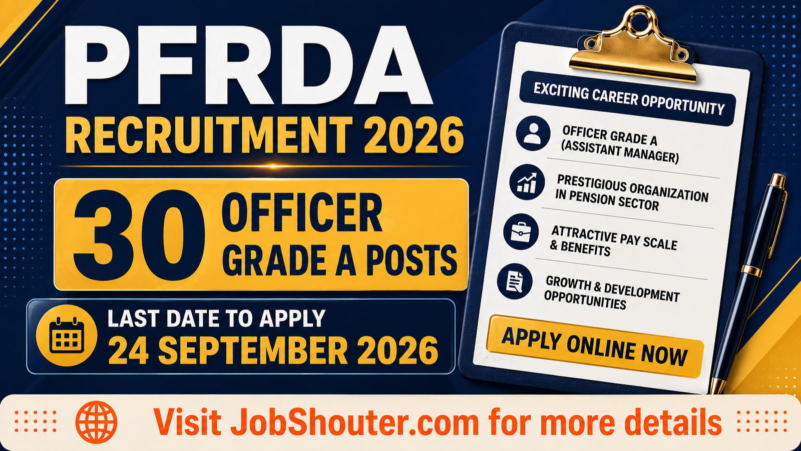 PFRDA Officer Grade A Recruitment 2026