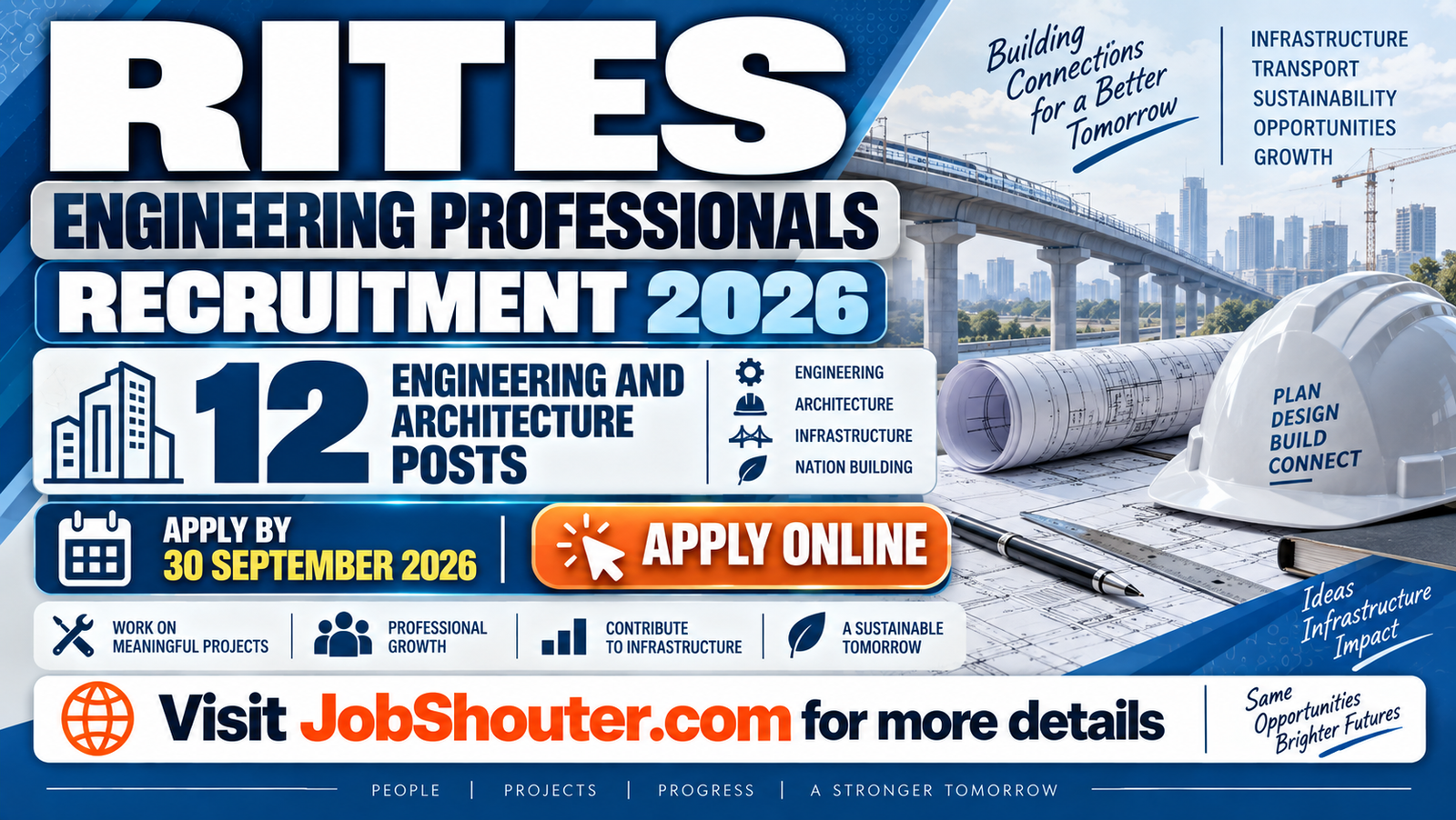 RITES Engineering Professionals Recruitment 2026 - Apply Online