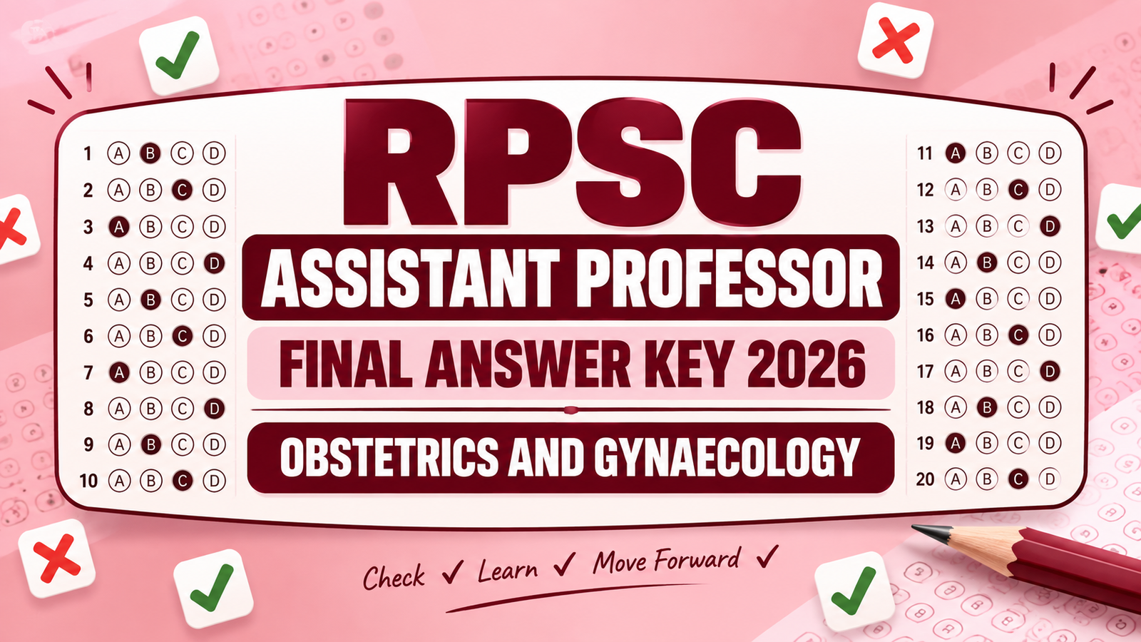 RPSC Assistant Professor Final Answer Key 2026 - OBGY PDF