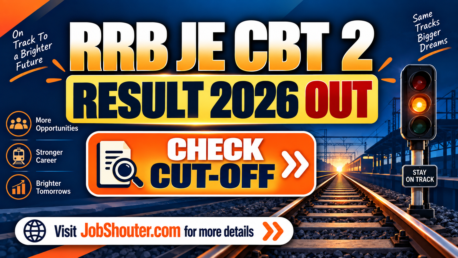 RRB JE CBT 2 Result 2026 Out - Check Scorecard and Cut-Off