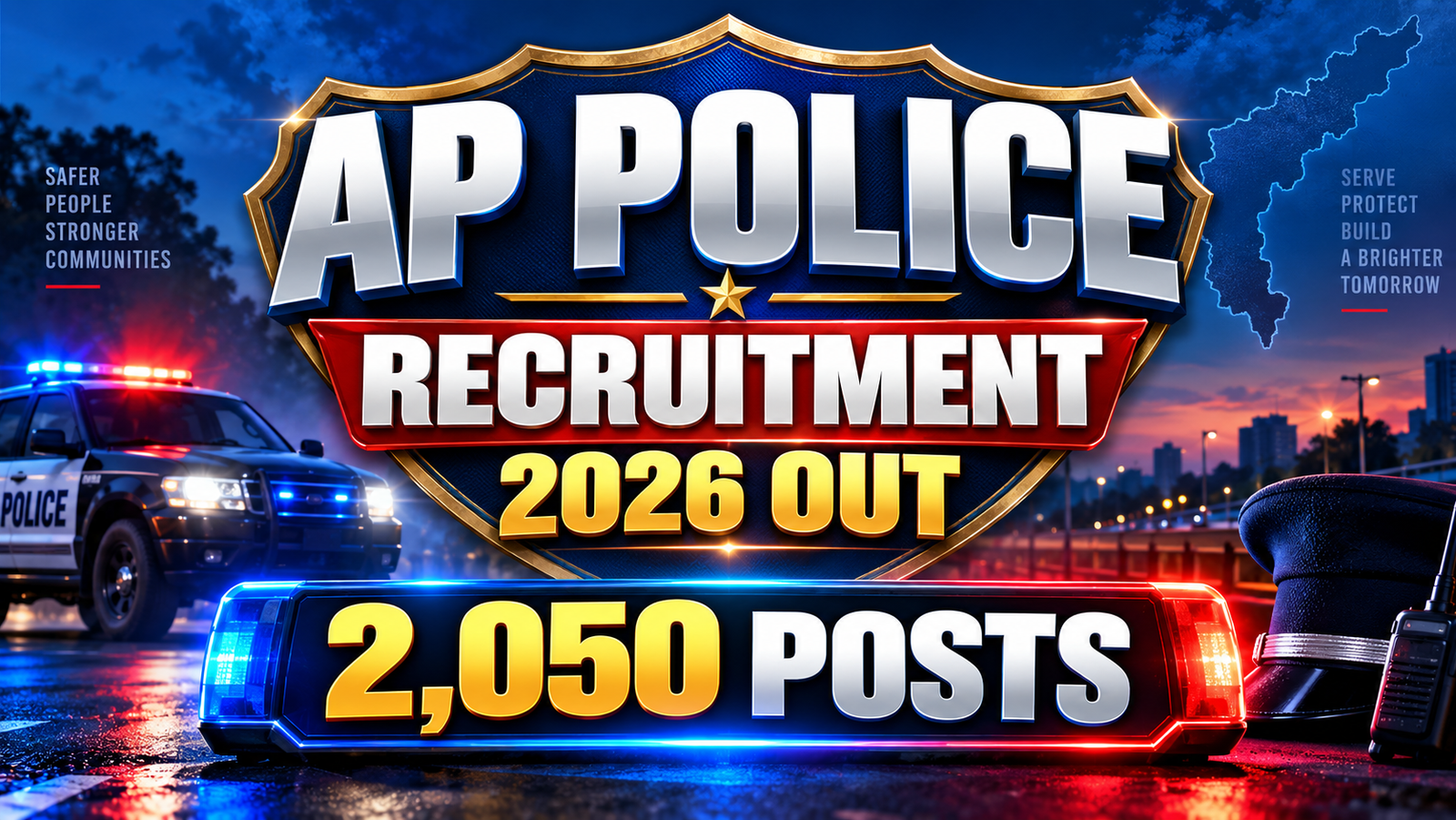 SLPRB AP Police Recruitment 2026 - Apply for 2050 Posts