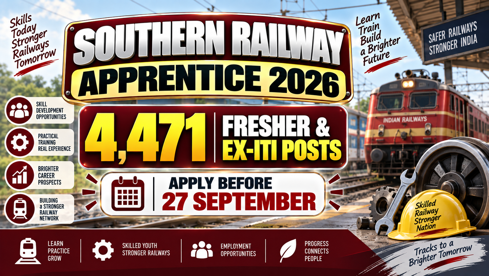 Southern Railway Apprentice 2026 - Apply for 4471 Posts