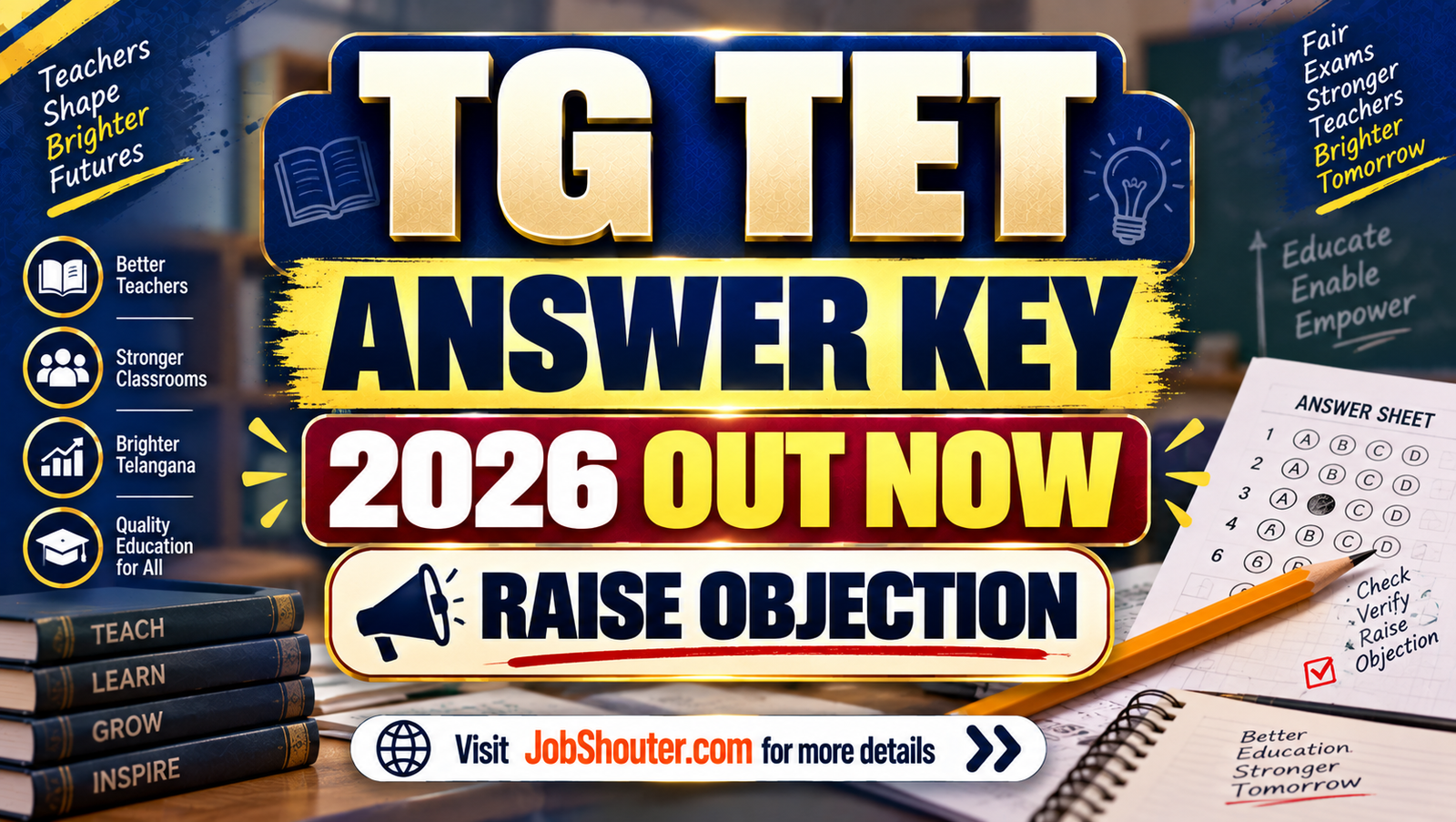 TG TET Answer Key 2026 Out - Download Response Sheet Here