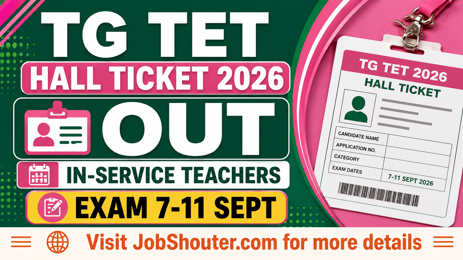 TG TET Hall Ticket 2026 Out - Download