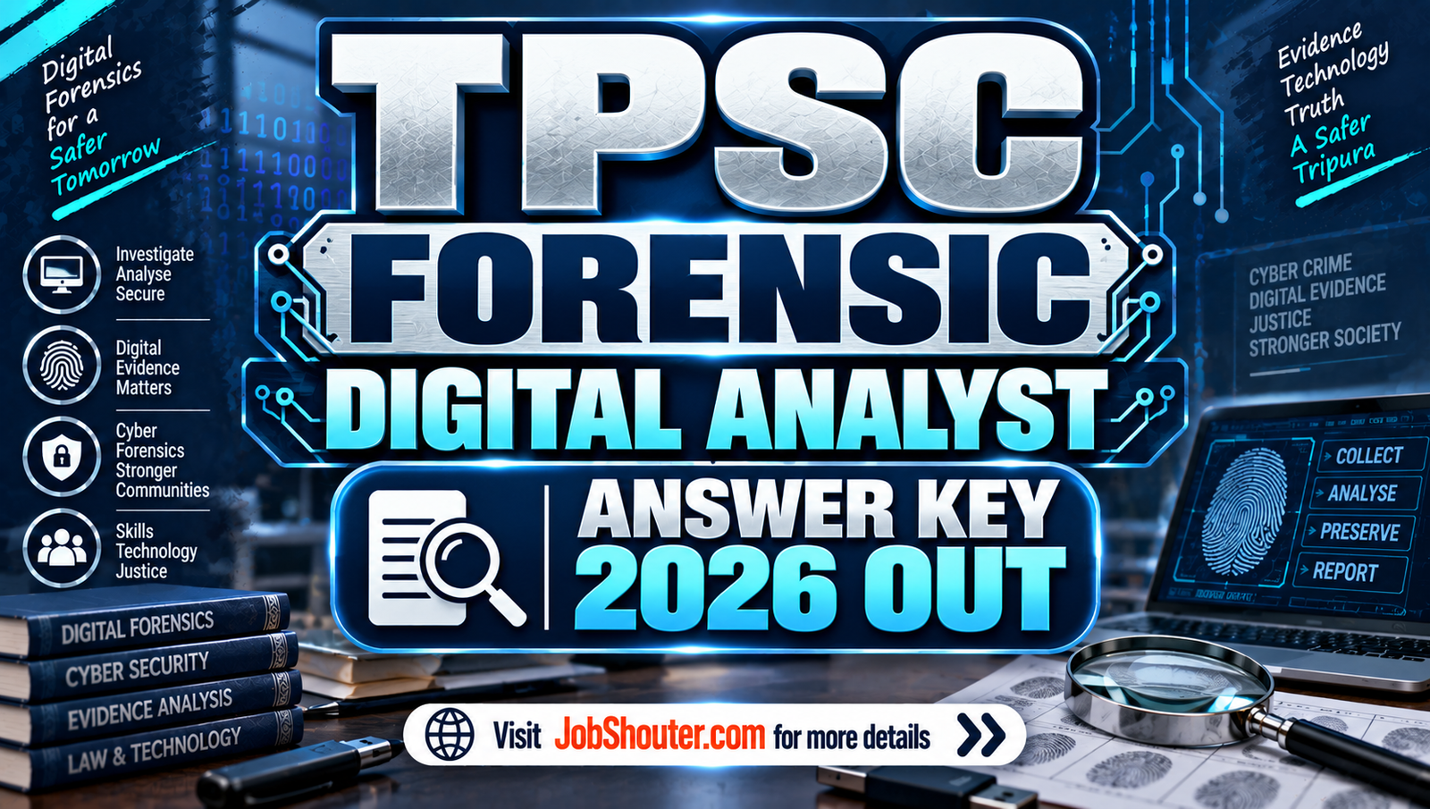 TPSC Junior Forensic Digital Analyst Answer Key 2026 Out