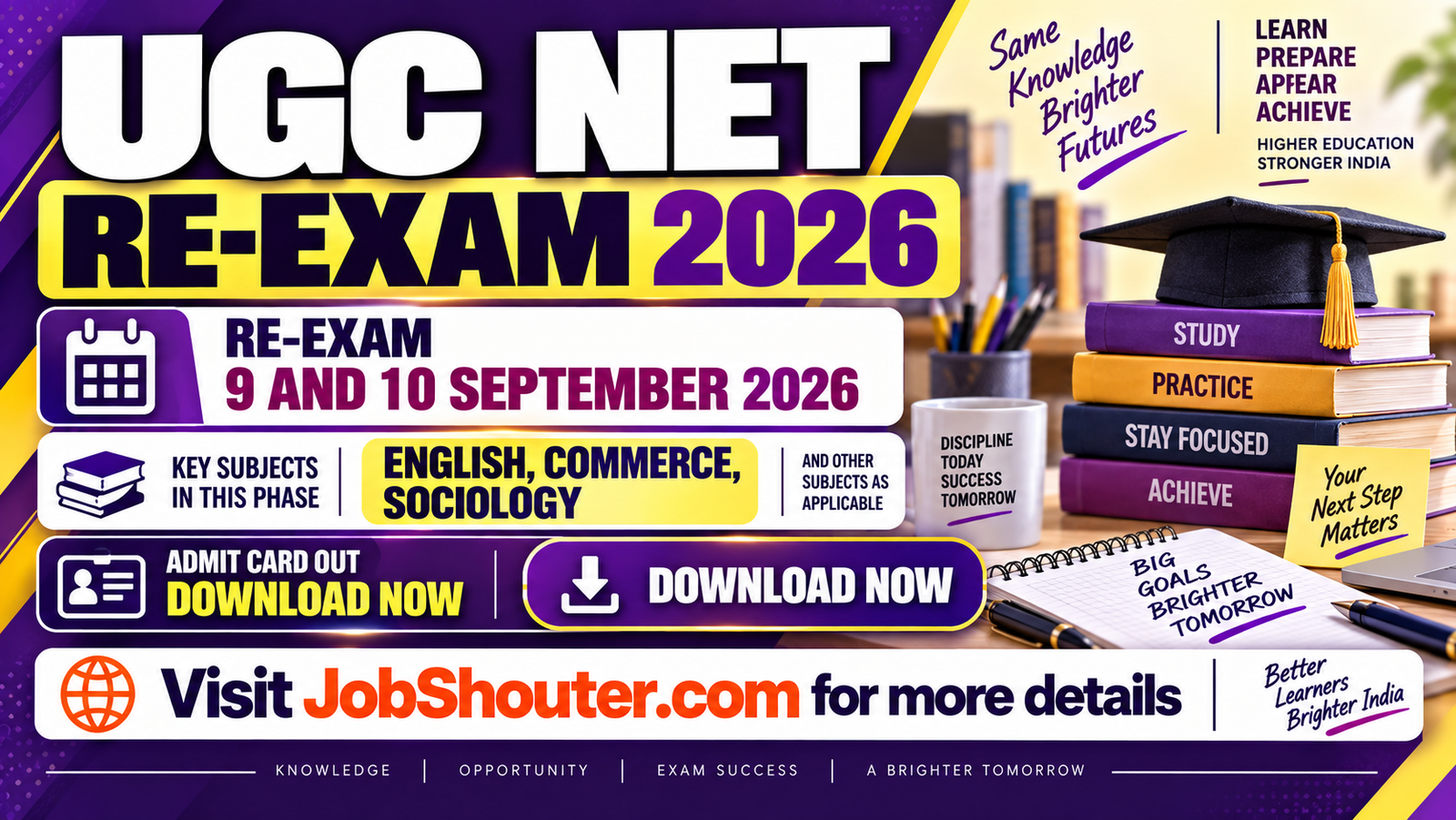 UGC NET June 2026 Re-Exam - Admit Card Released