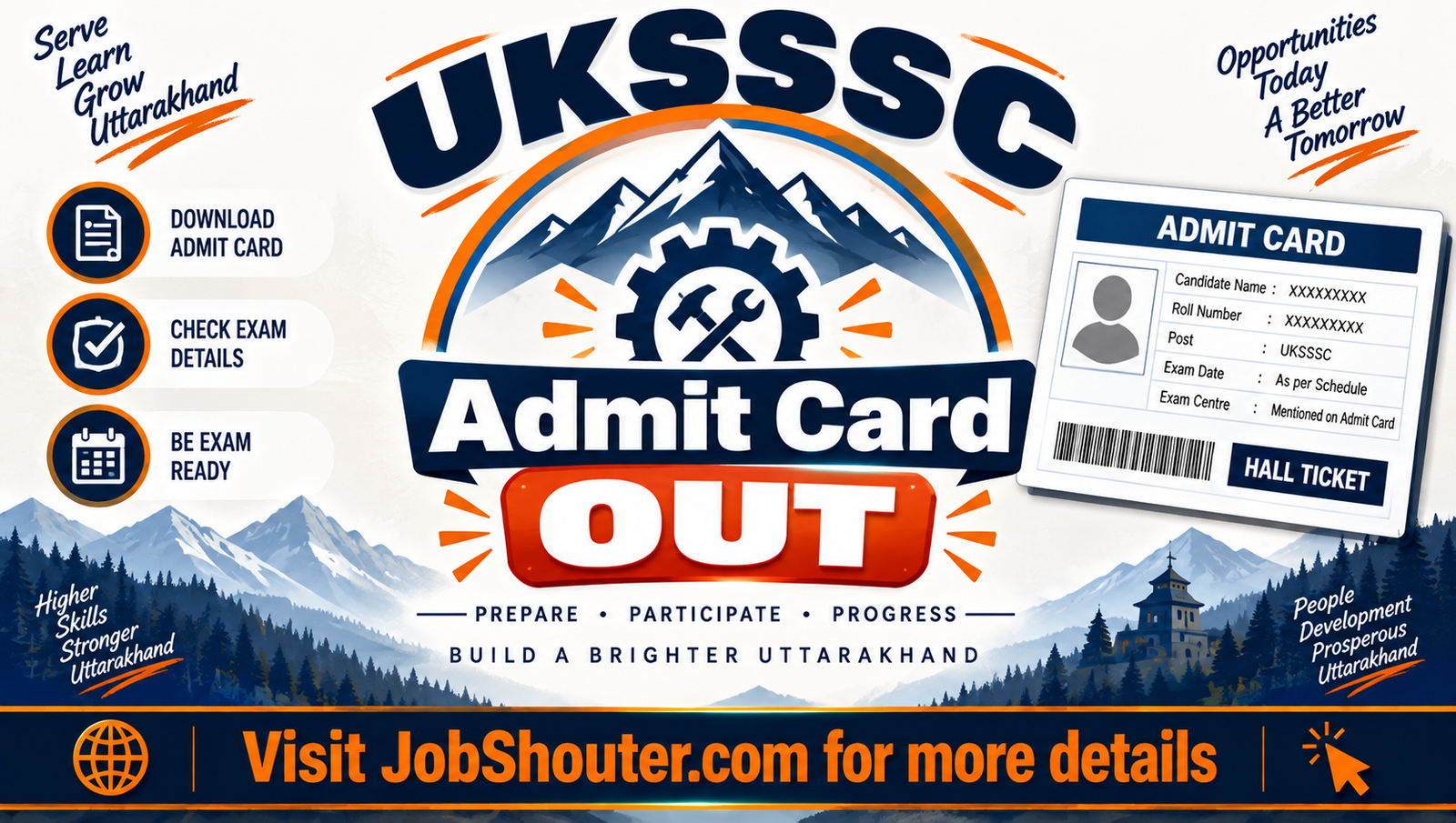 UKSSSC Assistant Boring Technician Admit Card 2026 Out