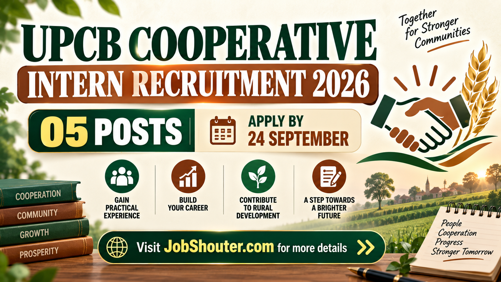 UPCB Cooperative Intern Recruitment 2026 - Apply for 5 Posts