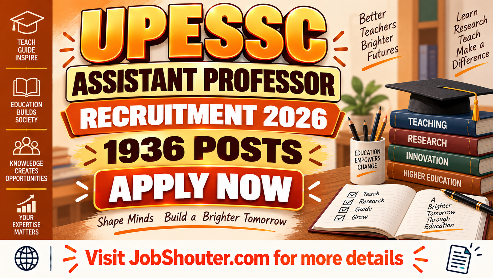 UPESSC Assistant Professor Recruitment 2026 Notification Out
