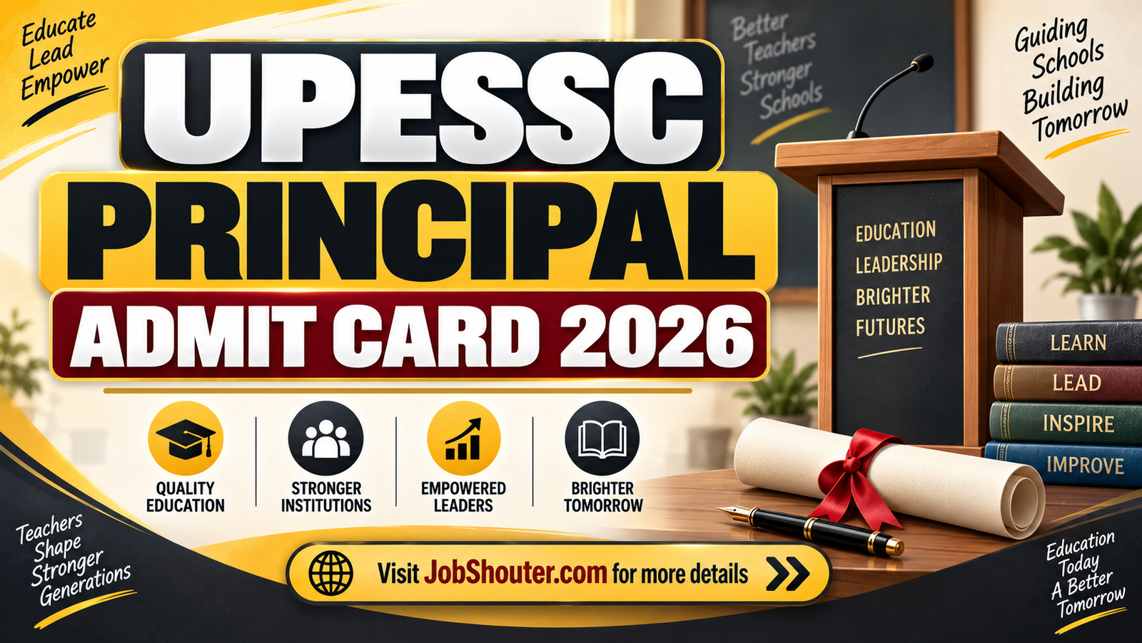 UPESSC Principal Admit Card 2026 - Download Hall Ticket Now