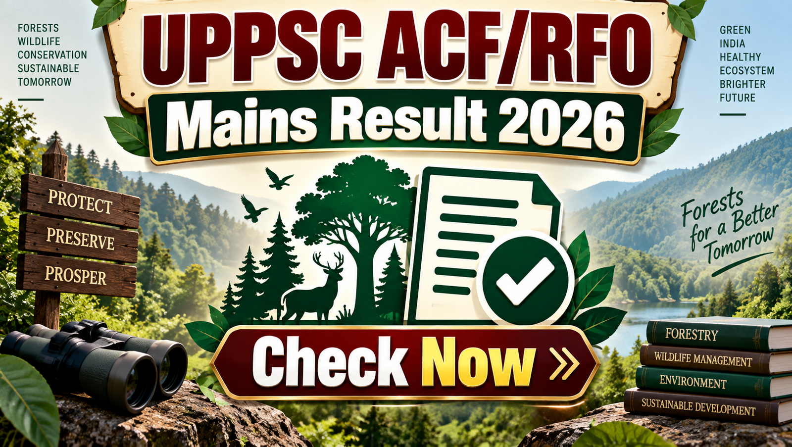 UPPSC ACFRFO Mains Result 2026 - Combined Services Result Out