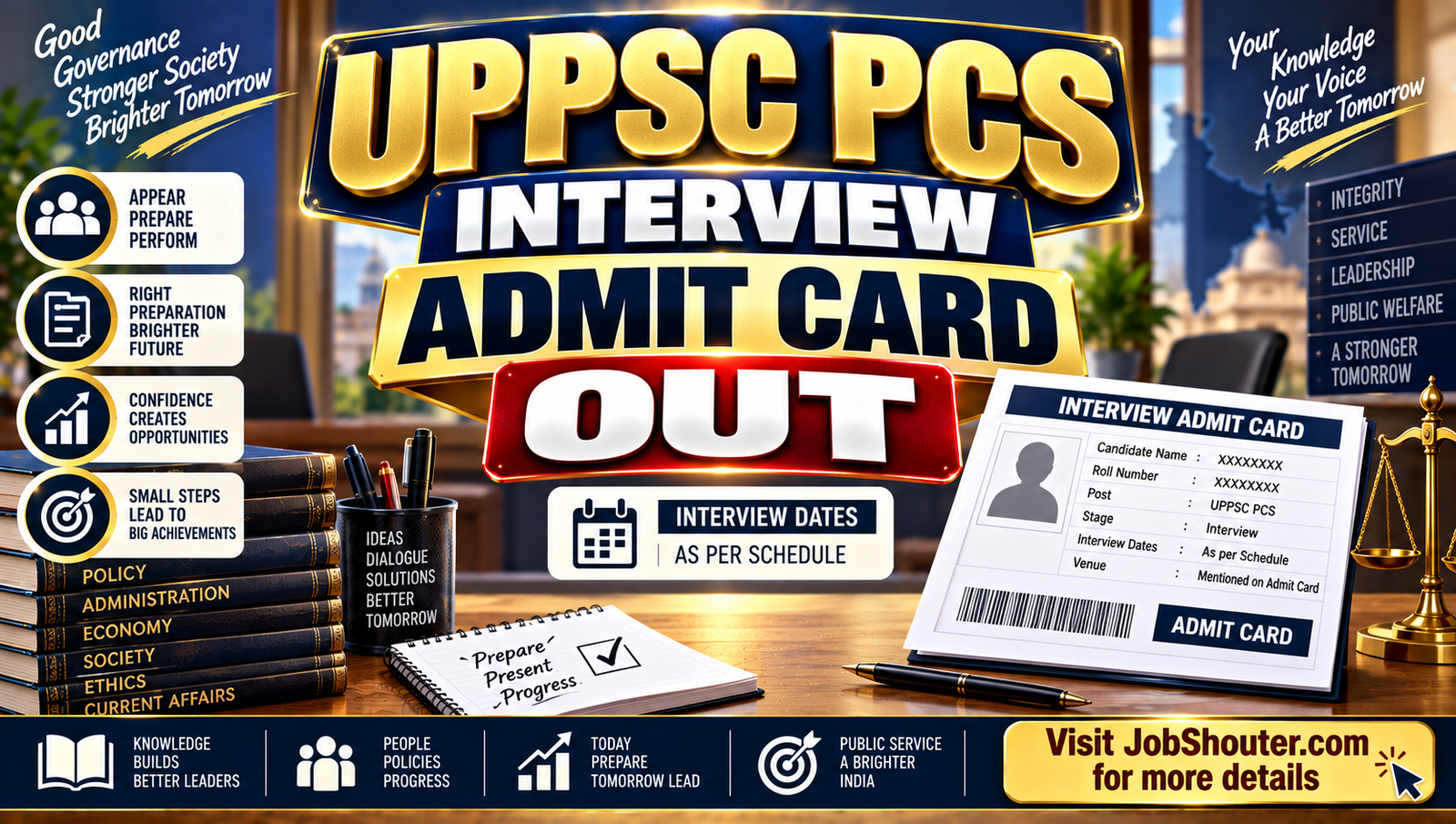 UPPSC PCS Interview Admit Card 2026 Out - Download Now