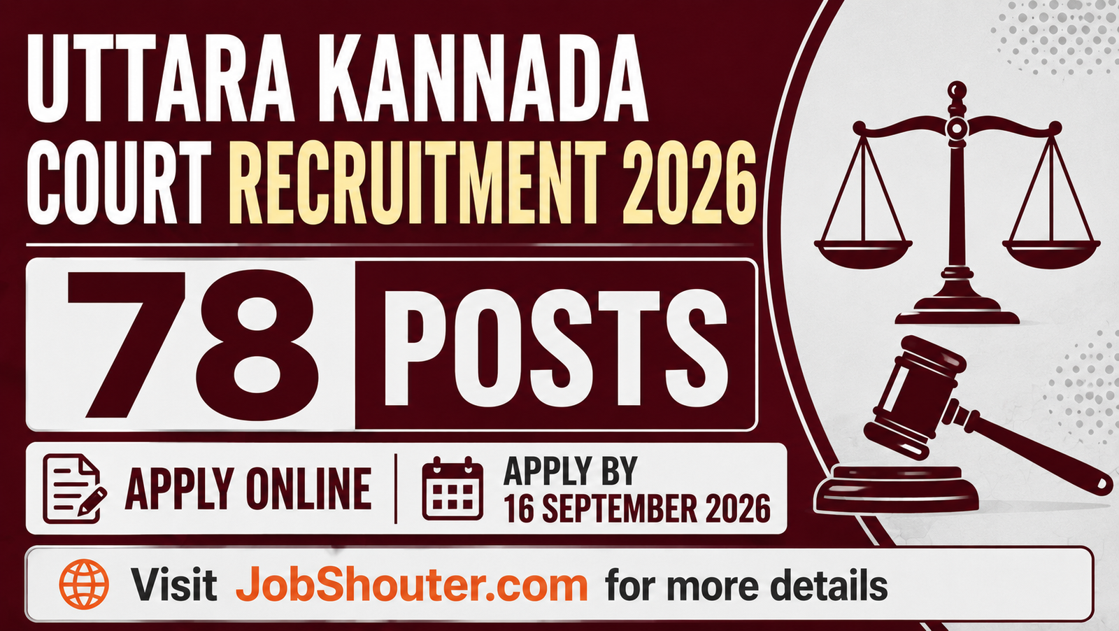 Uttara Kannada District Court Recruitment 2026 - Apply Online