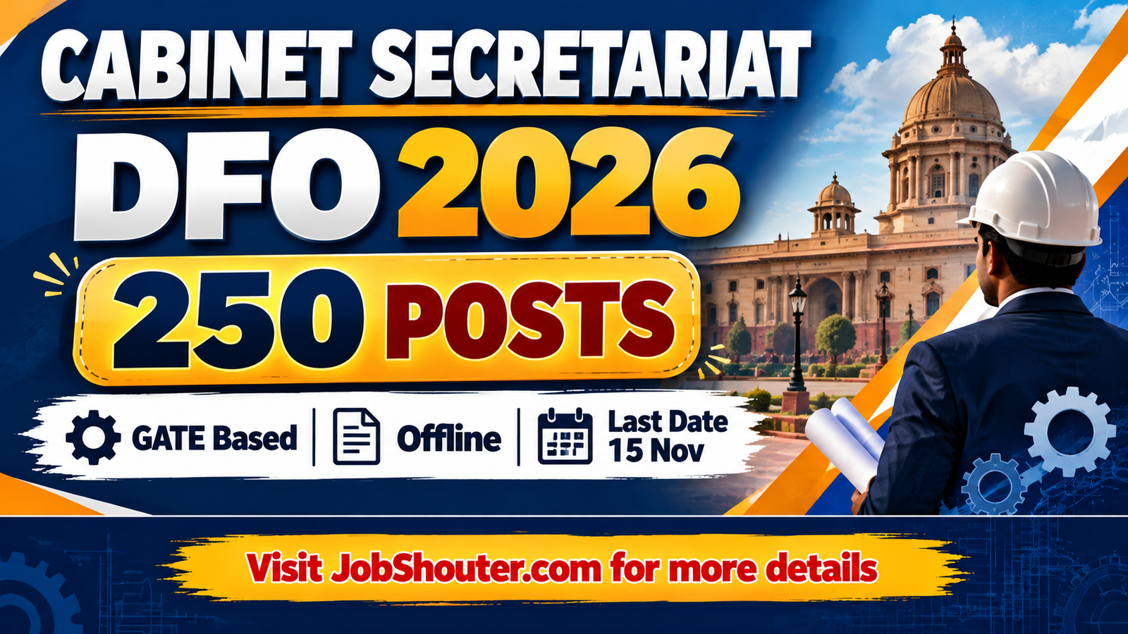 Cabinet Secretariat DFO Recruitment 2026 - 250 Posts