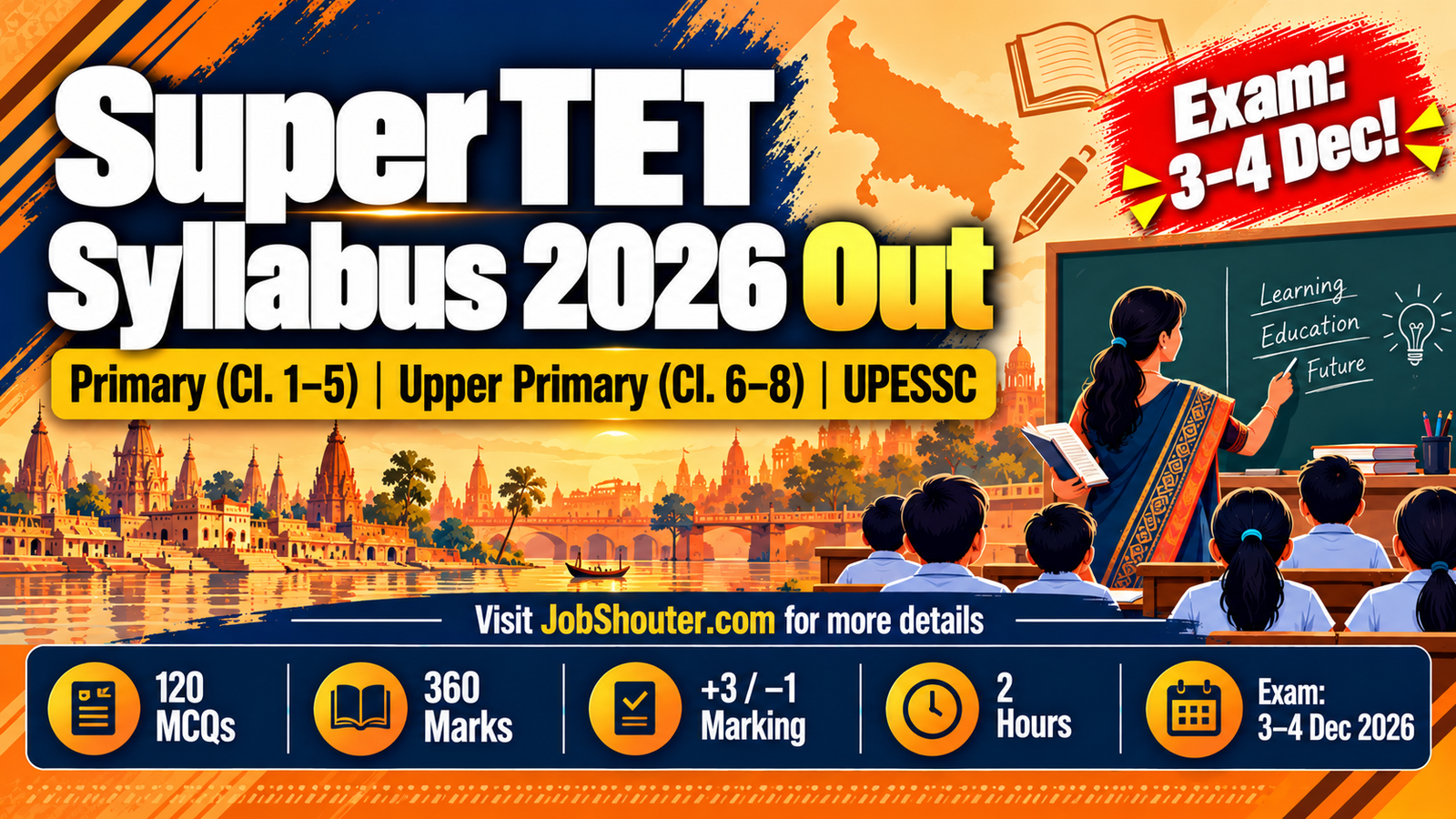 Super TET Syllabus 2026 - Exam Pattern for Primary and Upper Primary Teachers