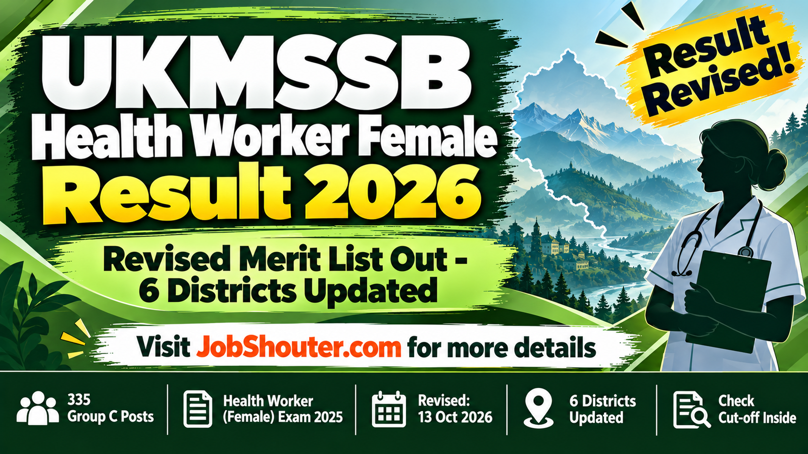 UKMSSB Health Worker Female Result 2026 - Revised List Out